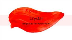  Presentation with watercolor red - Cool new theme with red watercolor texture paint stain backdrop and a red colored foreground