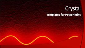  Presentation with waves red - PPT layouts consisting of red waved neon lamp light background and a black colored foreground
