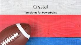  Presentation with football blue - Slide deck with red white and blue background and a white colored foreground