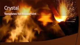  Presentation with fire - Audience pleasing presentation design consisting of red white black - sparkler fire backdrop and a wine colored foreground