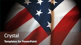  Presentation with grave marker american flag - Colorful slide set enhanced with red white blue government - american flag background backdrop and a  colored foreground