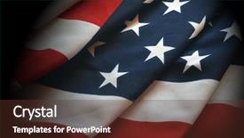  Presentation with american government - Presentation theme consisting of red white blue government - american flag background background and a  colored foreground