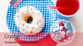  Presentation with 4th july - Amazing presentation theme having red white blue patriotic - american independence day celebration patriotism backdrop and a red colored foreground