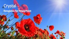  Presentation with rock climbing to top of mountain - Theme enhanced with down in a green rainforest background and a tawny brown colored foreground.