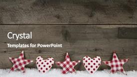  Presentation with christmas red - Cool new slide deck with wooden christmas background with red backdrop and a dark gray colored foreground