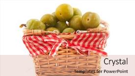  Presentation with cheerful - Beautiful presentation theme featuring red white checkers - cheerful basket full with fresh backdrop and a  colored foreground