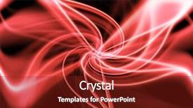  Presentation with green lines - Amazing PPT theme having red white curve - abstract green lines on black backdrop and a tawny brown colored foreground