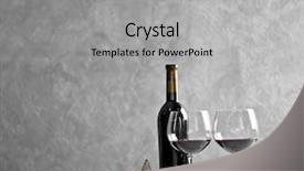  Presentation with christmas red - Amazing PPT layouts having red wine and christmas ornaments backdrop and a  colored foreground