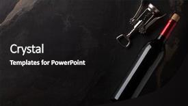  Presentation with bottle red wine - Presentation consisting of red wine bottle and corkscrew background and a black colored foreground