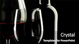  Presentation with wine - Amazing presentation having red wine glass silhouette black backdrop and a  colored foreground