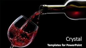  Presentation with wine - Amazing presentation theme having red-wine-is-poured backdrop and a black colored foreground