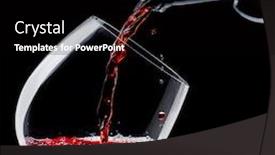  Presentation with tea pouring into glass transparent - Beautiful presentation featuring red-wine-is-poured backdrop and a black colored foreground