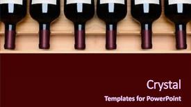  Presentation with area - Colorful presentation enhanced with red wine list a crate backdrop and a wine colored foreground