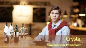  Presentation with wine tasting - Amazing slide set having red wine of various sort backdrop and a  colored foreground