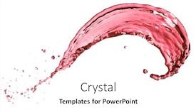  Presentation with splash - Presentation design enhanced with red-wine-splash-isolated background and a white colored foreground