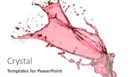  Presentation with splash - Beautiful PPT layouts featuring red-wine-splash-isolated backdrop and a white colored foreground