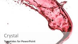  Presentation with splash - Slides featuring red-wine-splash-isolated background and a white colored foreground