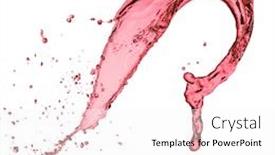  Presentation with splash - Theme enhanced with red-wine-splash-isolated background and a white colored foreground