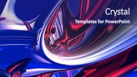  Presentation with wires - Slide deck with red wires in blue light 03 background and a navy blue colored foreground