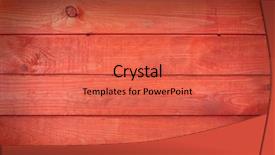  Presentation with wood texture - Audience pleasing PPT theme consisting of red wood texture with natural backdrop and a red colored foreground