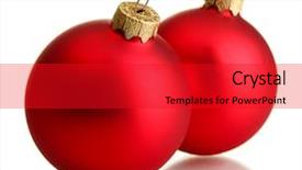  Presentation with christmas balls disco ball - Amazing PPT layouts having red x - beautiful christmas balls isolated backdrop and a red colored foreground