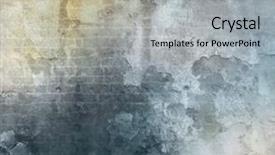  Presentation with cracked concrete vintage wall - Audience pleasing theme consisting of red yellow - vintage wall texture backdrop and a light gray colored foreground