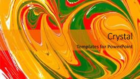  Presentation with red yellow green blue jigsaw - Cool new presentation with red yellow and green paints backdrop and a  colored foreground