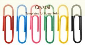  Presentation with yellow paper - Colorful PPT layouts enhanced with red yellow green - collection of colorful paper clips backdrop and a cream colored foreground