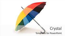  Presentation with bright colorful candy isolated - Amazing slides having red yellow green - colorful umbrella isolated backdrop and a white colored foreground