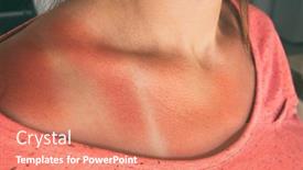  Presentation with skin - Colorful presentation enhanced with reddened-woman-s-skin backdrop and a coral colored foreground