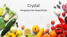  Presentation with vegetables - Beautiful theme featuring reddish - fresh vegetables on wooden background backdrop and a white colored foreground