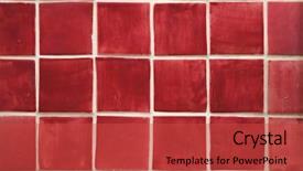  Presentation with tiles - PPT theme having reddish - traditional portuguese azulejo tiles background and a red colored foreground