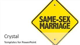  Presentation with sex xxx - Audience pleasing PPT theme consisting of redefine - same-sex marriage sign isolated backdrop and a white colored foreground