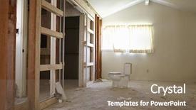  Presentation with redevelopment - Presentation theme featuring redevelopment - view of water closet background and a gray colored foreground