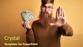  Presentation with irish - Audience pleasing presentation design consisting of redhead-irish-man-with-beard backdrop and a tawny brown colored foreground