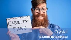  Presentation with irish - Cool new PPT theme with redhead-irish-man-with-beard backdrop and a teal colored foreground