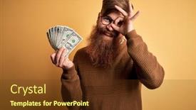  Presentation with irish - PPT layouts featuring redhead-irish-man-with-beard background and a tawny brown colored foreground