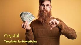  Presentation with irish - PPT layouts with redhead-irish-man-with-beard background and a tawny brown colored foreground