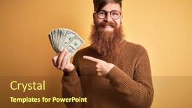  Presentation with irish - Slide set consisting of redhead-irish-man-with-beard background and a tawny brown colored foreground