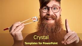  Presentation with irish - PPT theme enhanced with redhead-irish-man-with-beard background and a tawny brown colored foreground