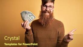  Presentation with irish - Slide set having redhead-irish-man-with-beard background and a tawny brown colored foreground