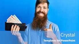  Presentation with united kingdom - Colorful slide deck enhanced with redhead-man-with-long-beard backdrop and a teal colored foreground