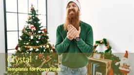  Presentation with inflammation - Presentation theme having redhead-man-with-long-beard background and a tawny brown colored foreground