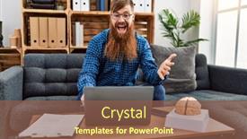  Presentation with beard - Presentation consisting of redhead-man-with-long-beard background and a tawny brown colored foreground