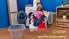  Presentation with beard - Theme having redhead-man-with-long-beard background and a red colored foreground