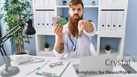  Presentation with prescription - Slides with redhead-man-with-long-beard background and a light gray colored foreground