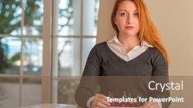  Presentation with smart home - Colorful theme enhanced with redhead-woman-eating-cherries backdrop and a violet colored foreground