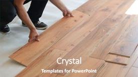  Presentation with new home - Slides featuring redisigne - installing laminate flooring in new background and a coral colored foreground