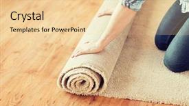  Presentation with repair - Cool new PPT theme with redisigne - repair building and home concept backdrop and a lemonade colored foreground