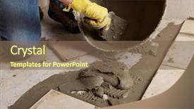  Presentation with ceramic tiles - Slides enhanced with redisigne - tiler installs ceramic tiles background and a violet colored foreground